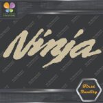 Compatible Ninja Wavy Motorcycles Kawazaki Name Logo Vinyl Decals Stickers - Image 23