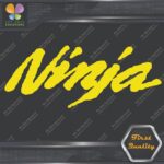 Compatible Ninja Wavy Motorcycles Kawazaki Name Logo Vinyl Decals Stickers - Image 9