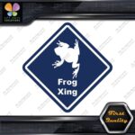 Frog Toad Crossing Warning Sign Xing Diamond Shape Lozenge Decals Stickers Vinyl - Image 12