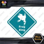 Frog Toad Crossing Warning Sign Xing Diamond Shape Lozenge Decals Stickers Vinyl - Image 13