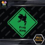 Frog Toad Crossing Warning Sign Xing Diamond Shape Lozenge Decals Stickers Vinyl - Image 14