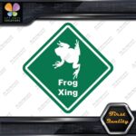 Frog Toad Crossing Warning Sign Xing Diamond Shape Lozenge Decals Stickers Vinyl - Image 15
