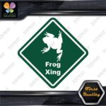 Frog Toad Crossing Warning Sign Xing Diamond Shape Lozenge Decals Stickers Vinyl - Image 16
