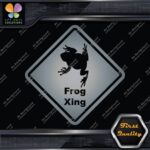 Frog Toad Crossing Warning Sign Xing Diamond Shape Lozenge Decals Stickers Vinyl - Image 18