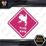 Frog Toad Crossing Warning Sign Xing Diamond Shape Lozenge Decals Stickers Vinyl - Image 20