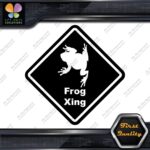 Frog Toad Crossing Warning Sign Xing Diamond Shape Lozenge Decals Stickers Vinyl - Image 3