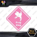 Frog Toad Crossing Warning Sign Xing Diamond Shape Lozenge Decals Stickers Vinyl - Image 21
