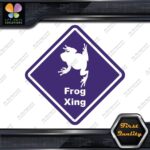 Frog Toad Crossing Warning Sign Xing Diamond Shape Lozenge Decals Stickers Vinyl - Image 22