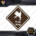 Frog Toad Crossing Warning Sign Xing Diamond Shape Lozenge Decals Stickers Vinyl - Image 24
