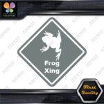 Frog Toad Crossing Warning Sign Xing Diamond Shape Lozenge Decals Stickers Vinyl - Image 5