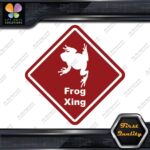 Frog Toad Crossing Warning Sign Xing Diamond Shape Lozenge Decals Stickers Vinyl - Image 9