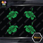 Hibiscus Hawaiian Tropical Flowers Set Pack of 4 MINI SIZE Decals Stickers Vinyl - Image 15