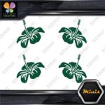 Hibiscus Hawaiian Tropical Flowers Set Pack of 4 MINI SIZE Decals Stickers Vinyl - Image 17