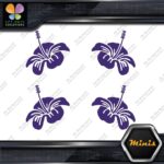 Hibiscus Hawaiian Tropical Flowers Set Pack of 4 MINI SIZE Decals Stickers Vinyl - Image 22