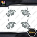 Hibiscus Hawaiian Tropical Flowers Set Pack of 4 MINI SIZE Decals Stickers Vinyl - Image 7