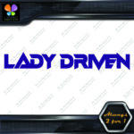 Lady Driven Techno Mama Banner Tuning Girl Power JDM Vinyl Decals Stickers - Image 13