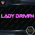 Lady Driven Techno Mama Banner Tuning Girl Power JDM Vinyl Decals Stickers - Image 14