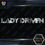 Lady Driven Techno Mama Banner Tuning Girl Power JDM Vinyl Decals Stickers - Image 15