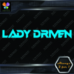 Lady Driven Techno Mama Banner Tuning Girl Power JDM Vinyl Decals Stickers