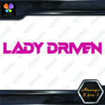 Lady Driven Techno Mama Banner Tuning Girl Power JDM Vinyl Decals Stickers - Image 3
