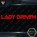 Lady Driven Techno Mama Banner Tuning Girl Power JDM Vinyl Decals Stickers - Image 21