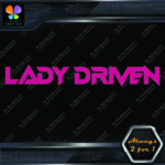 Lady Driven Techno Mama Banner Tuning Girl Power JDM Vinyl Decals Stickers - Image 4