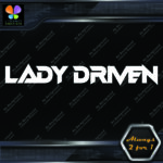 Lady Driven Techno Mama Banner Tuning Girl Power JDM Vinyl Decals Stickers - Image 5