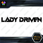 Lady Driven Techno Mama Banner Tuning Girl Power JDM Vinyl Decals Stickers - Image 7