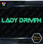 Lady Driven Techno Mama Banner Tuning Girl Power JDM Vinyl Decals Stickers - Image 9