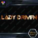 Lady Driven Techno Mama Banner Tuning Girl Power JDM Vinyl Decals Stickers - Image 10