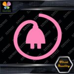 Electric Cars Vehicle Plug Circle Icon EV Hybrid Green Vinyls Decals Stickers - Image 18