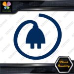 Electric Cars Vehicle Plug Circle Icon EV Hybrid Green Vinyls Decals Stickers - Image 9