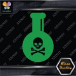 Poison bottle Skull Crossed Bones Emblem Sign Logo Decals Stickers Vinyl - Image 14