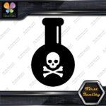 Poison bottle Skull Crossed Bones Emblem Sign Logo Decals Stickers Vinyl