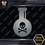 Poison bottle Skull Crossed Bones Emblem Sign Logo Decals Stickers Vinyl - Image 18