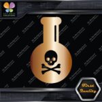 Poison bottle Skull Crossed Bones Emblem Sign Logo Decals Stickers Vinyl - Image 19