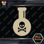 Poison bottle Skull Crossed Bones Emblem Sign Logo Decals Stickers Vinyl - Image 23