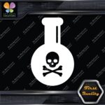 Poison bottle Skull Crossed Bones Emblem Sign Logo Decals Stickers Vinyl - Image 4