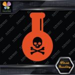 Poison bottle Skull Crossed Bones Emblem Sign Logo Decals Stickers Vinyl - Image 8