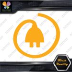 Electric Cars Vehicle Plug Circle Icon EV Hybrid Green Vinyls Decals Stickers - Image 31