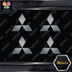 Compatible Mitsubishi Logo Cars Trucks Pack of 4 MINI SIZE Decals Stickers Vinyl - Image 18