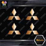 Compatible Mitsubishi Logo Cars Trucks Pack of 4 MINI SIZE Decals Stickers Vinyl - Image 19