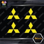 Compatible Mitsubishi Logo Cars Trucks Pack of 4 MINI SIZE Decals Stickers Vinyl - Image 6