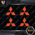 Compatible Mitsubishi Logo Cars Trucks Pack of 4 MINI SIZE Decals Stickers Vinyl - Image 8