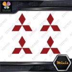 Compatible Mitsubishi Logo Cars Trucks Pack of 4 MINI SIZE Decals Stickers Vinyl - Image 9