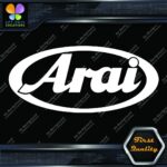 Compatible Arai Helmets Oval Logo Motorcycles Racing Vinyl Decals Stickers