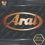 Compatible Arai Helmets Oval Logo Motorcycles Racing Vinyl Decals Stickers - Image 19