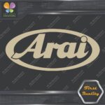 Compatible Arai Helmets Oval Logo Motorcycles Racing Vinyl Decals Stickers - Image 20