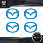 Compatible Mazda Circle M Cars Emblem Pack of 4 MINI SIZE Decals Stickers Vinyl - Image 11
