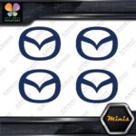 Compatible Mazda Circle M Cars Emblem Pack of 4 MINI SIZE Decals Stickers Vinyl - Image 13